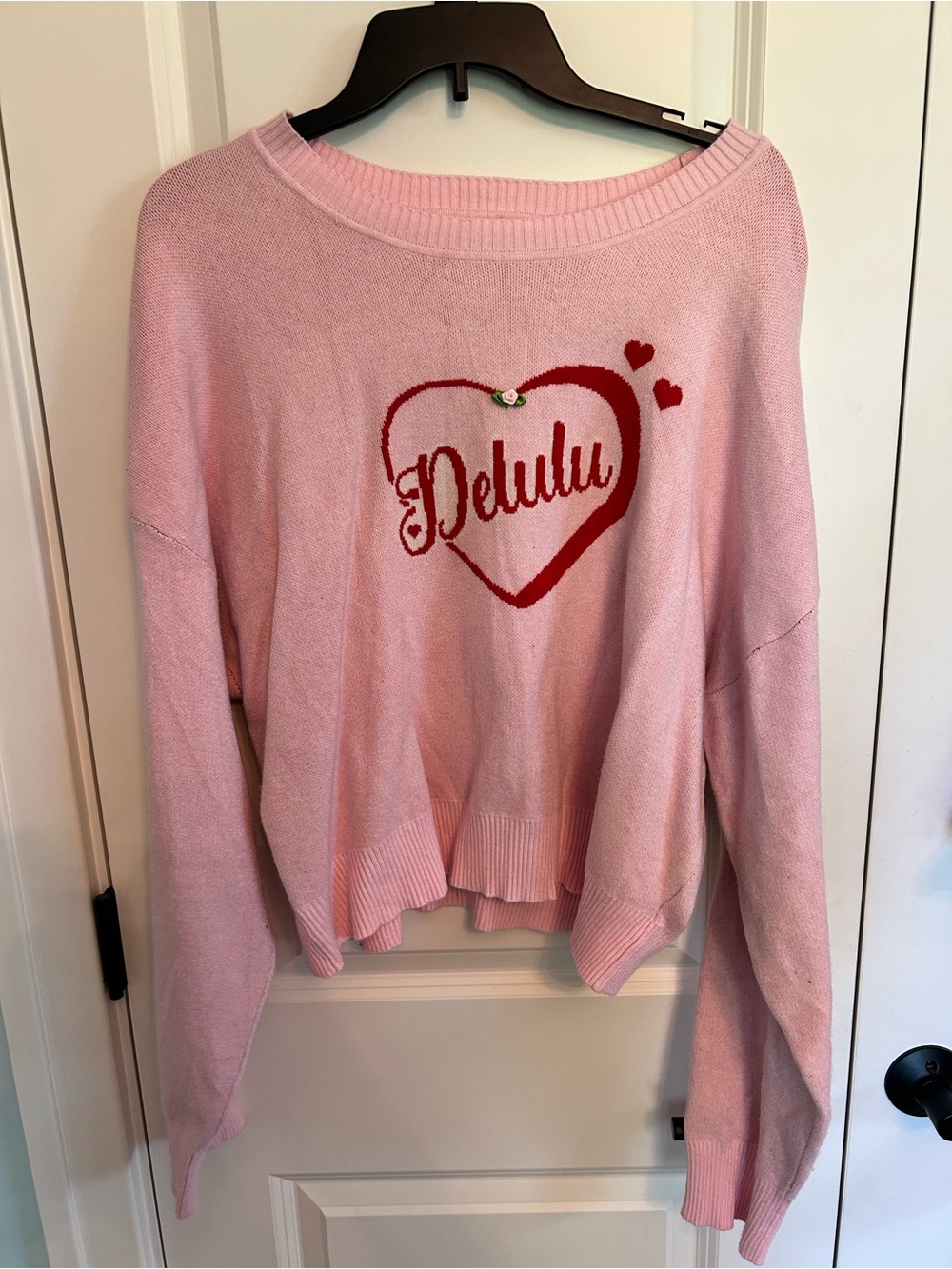 No Boundaries Delulu Heart Sweater